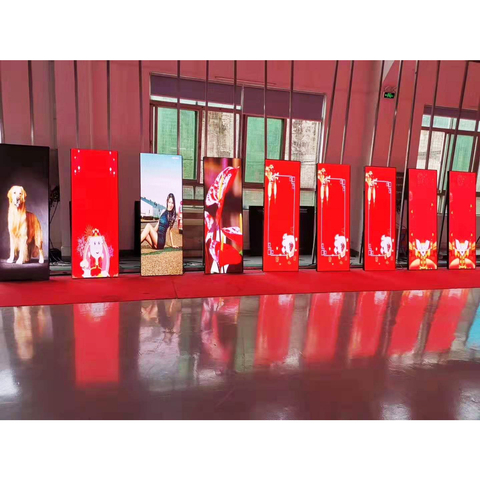 Wifi 4G Control P2.5 Digital Display Indoor Led Mirror Floor Standing Advertising Led Poster Display Screen