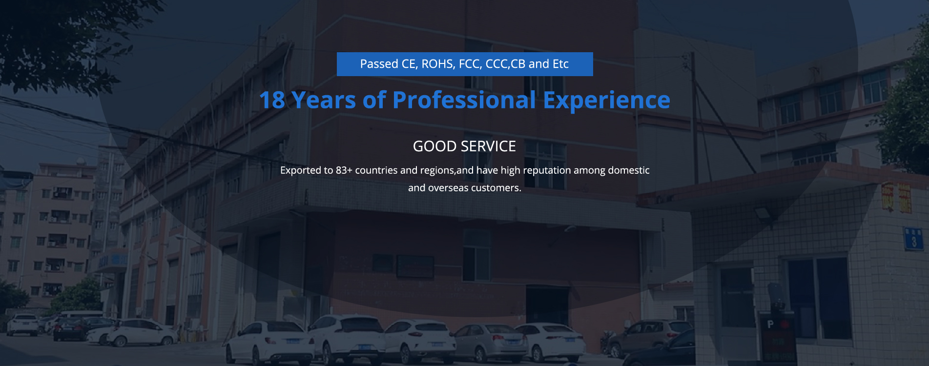  Exterior of a company building, for LED display production (led screen, led wall)