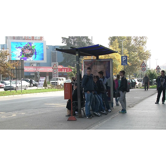 Outdoor LED Display installation for street viewing